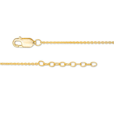 Diamond Accent Bumblebee Anklet in Sterling Silver with 14K Gold Plate - 10"