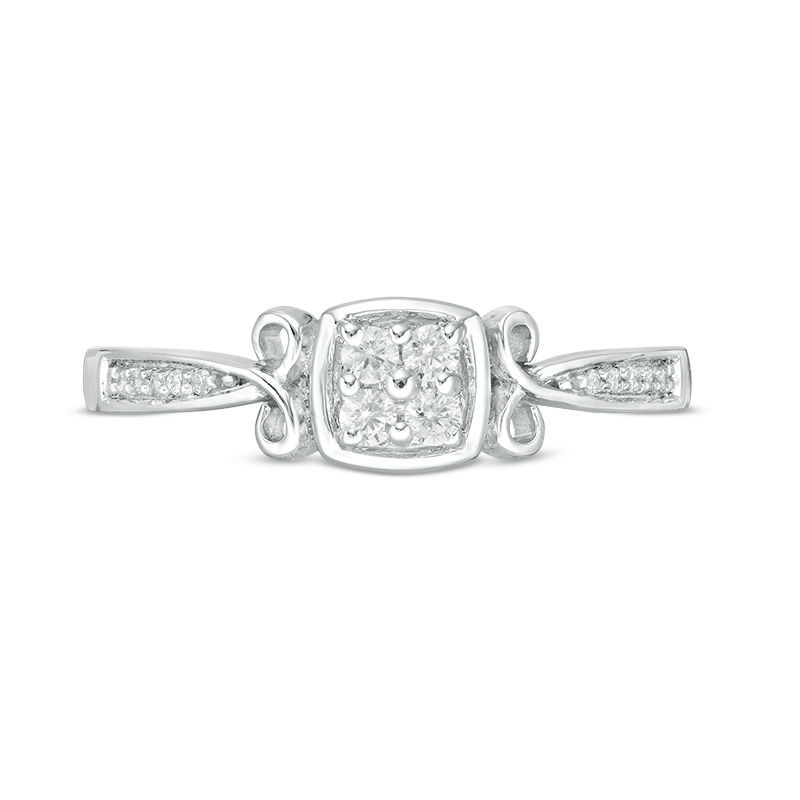 0.115 CT. T.W. Quad Diamond Ring in 10K Gold|Peoples Jewellers