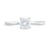 Thumbnail Image 4 of 0.58 CT. Diamond Solitaire Engagement Ring in 14K White Gold (I/I2)