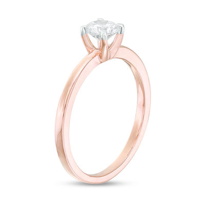 CT. Diamond Solitaire Engagement Ring in 14K Rose Gold (I/I2