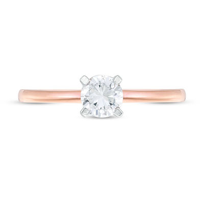 CT. Diamond Solitaire Engagement Ring in 14K Rose Gold (I/I2