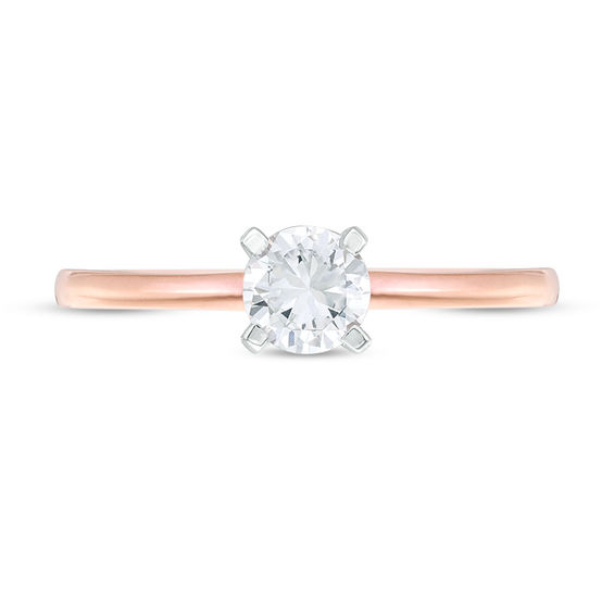 CT. Diamond Solitaire Engagement Ring in 14K Rose Gold (I/I2