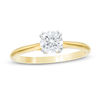 0.58 CT. Diamond Double Prong Solitaire Engagement Ring in 14K Gold (I/I2)