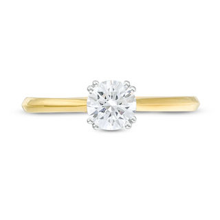 0.58 CT. Diamond Double Prong Solitaire Engagement Ring in 14K Gold (I/I2)