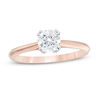 Thumbnail Image 1 of 0.58 CT. Diamond Solitaire Engagement Ring in 14K Rose Gold (I/I2)