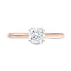 Thumbnail Image 4 of 0.58 CT. Diamond Solitaire Engagement Ring in 14K Rose Gold (I/I2)