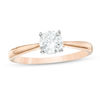 Thumbnail Image 1 of 0.58 CT. Diamond Solitaire Engagement Ring in 14K Rose Gold (I/I2)