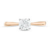 Thumbnail Image 4 of 0.58 CT. Diamond Solitaire Engagement Ring in 14K Rose Gold (I/I2)