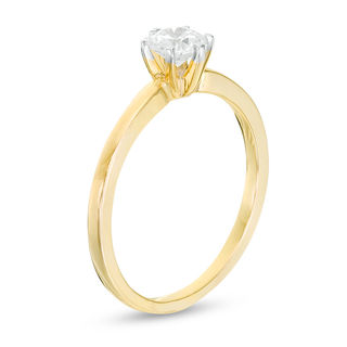 0.37 CT. Diamond Six-Prong Solitaire Engagement Ring in 14K Gold (I/I2)