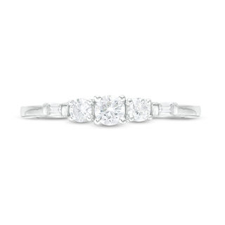 0.29 CT. T.W. Diamond Three Stone Engagement Ring in 10K Gold