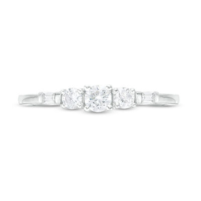 0.29 CT. T.W. Diamond Three Stone Engagement Ring in 10K Gold