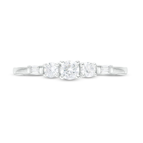 0.29 CT. T.W. Diamond Three Stone Engagement Ring in 10K Gold