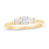 Thumbnail Image 1 of 0.29 CT. T.W. Diamond Duo-Sides Engagement Ring in 10K Gold