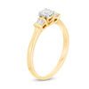 Thumbnail Image 3 of 0.29 CT. T.W. Diamond Duo-Sides Engagement Ring in 10K Gold