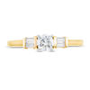 Thumbnail Image 4 of 0.29 CT. T.W. Diamond Duo-Sides Engagement Ring in 10K Gold