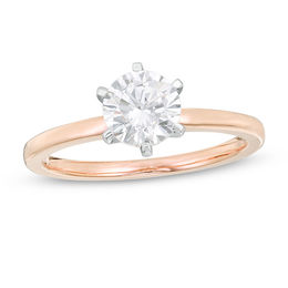 0.80 CT. Diamond Solitaire Engagement Ring in 14K Rose Gold (I/I2)