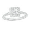 CT. T.W. Princess-Cut Diamond Frame Engagement Ring in 14K White Gold