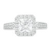 Thumbnail Image 3 of 1.45 CT. T.W. Princess-Cut Diamond Frame Engagement Ring in 14K White Gold