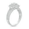 Thumbnail Image 2 of 0.95 CT. T.W. Princess-Cut Diamond Double Cushion Frame Vintage-Style Engagement Ring in 14K White Gold