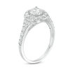 1.37 CT. T.W. Diamond Cushion Frame Engagement Ring in 14K White Gold