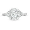 1.37 CT. T.W. Diamond Cushion Frame Engagement Ring in 14K White Gold