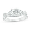 0.45 CT. T.W. Diamond Twist Shank Vintage-Style Semi-Mount in 14K White Gold