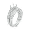 1.23 CT. T.W. Diamond Semi-Mount Bridal Set in 14K White Gold