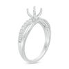 0.23 CT. T.W. Diamond Crossover Semi-Mount in 14K White Gold