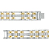 Thumbnail Image 2 of Men's 0.27 CT. T.W. Diamond Triple Row Link Bracelet in Stainless Steel and Yellow IP - 8.75"