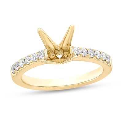 0.29 CT. T.W. Diamond Semi-Mount in 14K Gold