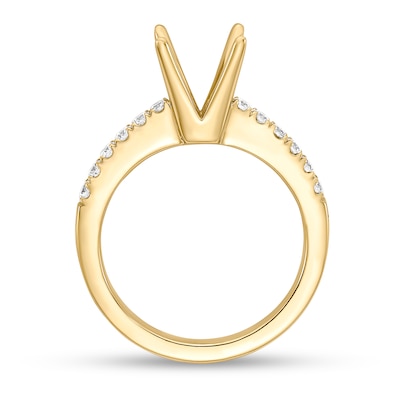 0.29 CT. T.W. Diamond Semi-Mount in 14K Gold