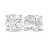 Thumbnail Image 1 of 5.0mm Cushion-Cut Lab-Created White Sapphire Solitaire Stud Earrings in Sterling Silver