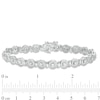 1.95 CT. T.W. Composite Diamond Frame "S" Tennis Bracelet in Sterling Silver - 7.25"