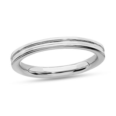 Stackable Expressions™ 2.0mm Textured Ring in Sterling Silver