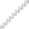 0.45 CT. T.W. Diamond "S" Tennis Bracelet in Sterling Silver - 7.25"