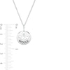 0.04 CT. T.W. Diamond "BIG" "MIDDLE" "LITTLE" Sibling Disc Pendant Set in Sterling Silver