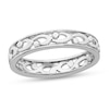 Thumbnail Image 0 of Stackable Expressions™ Alternating Bead Ring in Sterling Silver