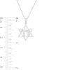 0.04 CT. T.W. Diamond Star of David with Chai Symbol Pendant in Sterling Silver