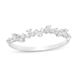 0.23 CT. T.W. Diamond Scatter Anniversary Band in 10K White Gold