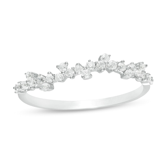 0.23 CT. T.W. Diamond Scatter Anniversary Band in 10K Gold