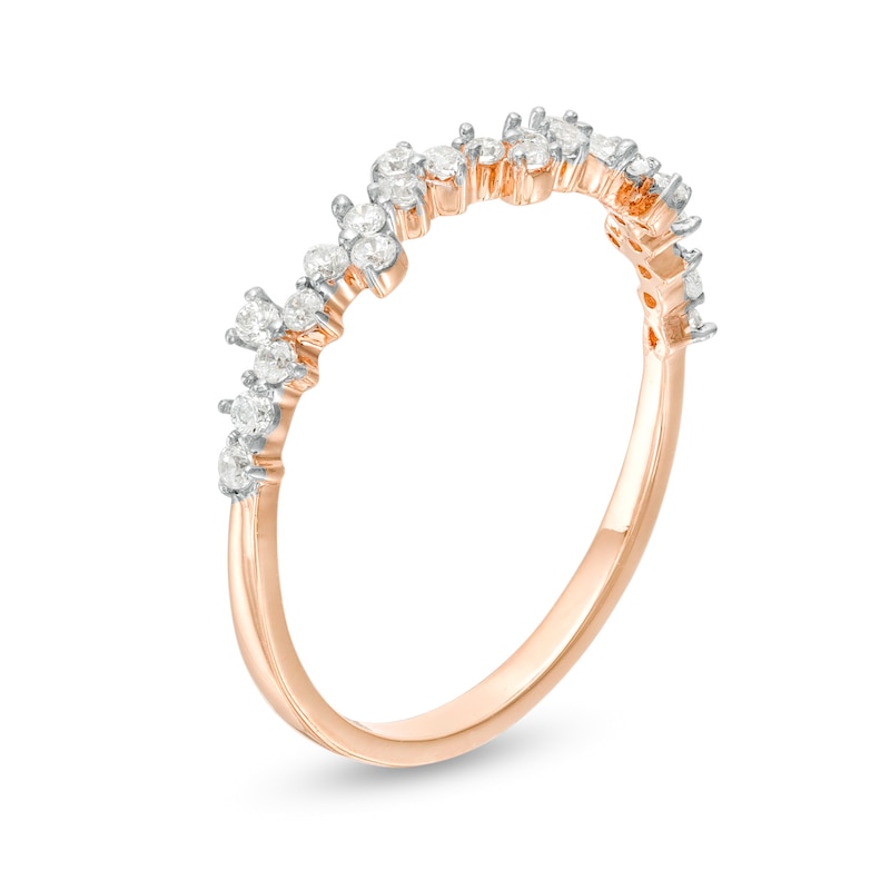 0.23 CT. T.W. Diamond Scatter Anniversary Band in 10K Rose Gold|Peoples Jewellers