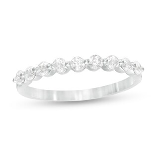 0.37 CT. T.W. Diamond Nine Stone Anniversary Band in 10K Gold