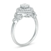 Thumbnail Image 3 of 0.69 CT. T.W. Diamond Double Tilted Square Frame Vintage-Style Engagement Ring in 10K White Gold