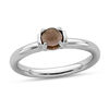 Stackable Expressions™ 5.0mm Smoky Quartz Ring in Sterling Silver