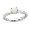 Thumbnail Image 0 of Stackable Expressions™ 5.0mm White Agate Ring in Sterling Silver