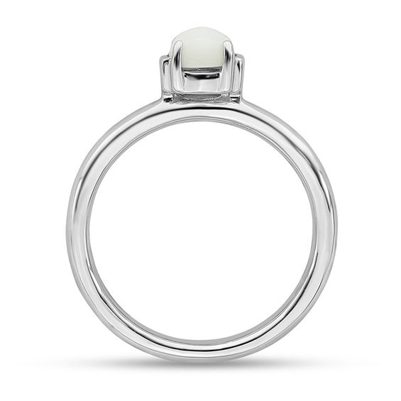 Stackable Expressions™ 5.0mm Agate Ring in Sterling Silver