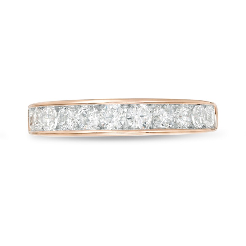 Main Image 4 of 0.75 CT. T.W. Diamond Anniversary Band in 10K Rose Gold