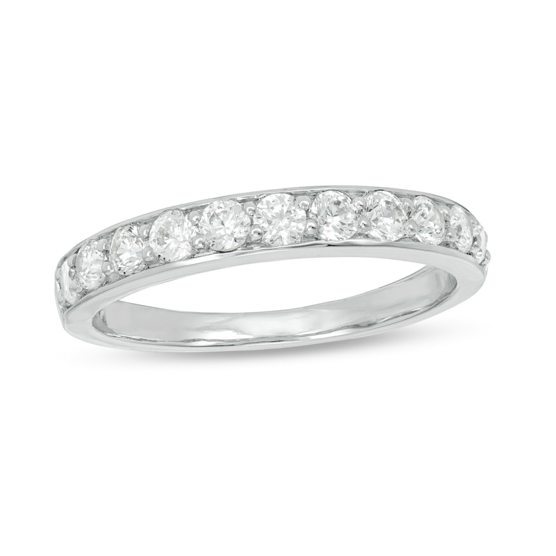 Main Image 1 of 0.58 CT. T.W. Diamond Anniversary Band in 10K White Gold