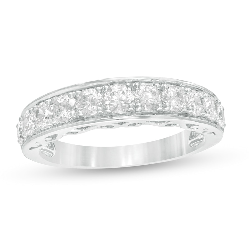 Main Image 1 of 0.85 CT. T.W. Diamond Anniversary Band in 10K White Gold