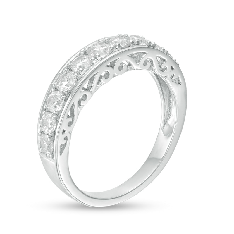 Main Image 3 of 0.85 CT. T.W. Diamond Anniversary Band in 10K White Gold